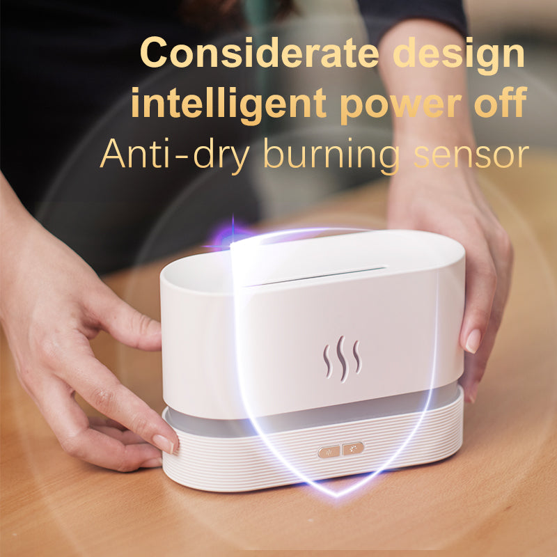 Drop Shipping Factory Direct Sale Fire Flame Humidifier Aroma Diffuser 2022 Air Essential Oil Ultrasonic Humidifier